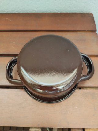 Mini Cacerola Vintage Marrón