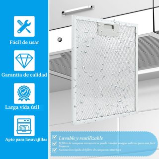 Filtro in alluminio a 5 strati per cappa da cucina