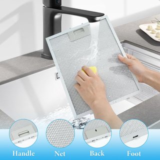 Filtro in alluminio a 5 strati per cappa da cucina