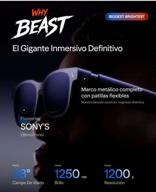 Gafas VITURE Beast XR 174” 1200p