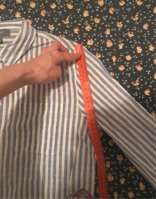 Camisa de rayas Primark azul y blanco