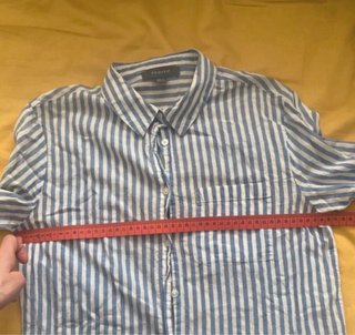 Camisa de rayas Primark azul y blanco