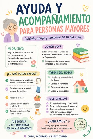 Cuidadora de personas mayores