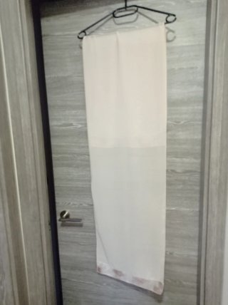 Vestido de fiesta beige y marrón