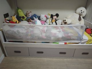 Barrera protectora para cama infantil