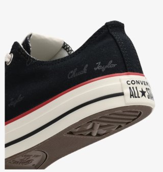 Converse CTAS OX Negro/Rojo 11 UK