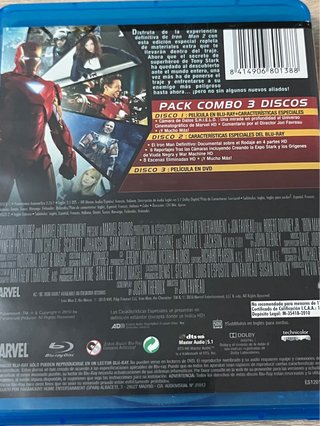 Blu-ray + DVD Iron Man 2 Marvel Studios