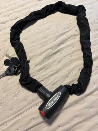 Cadena y candado para bici con 2 llaves