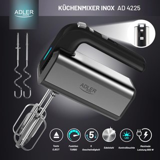 Adler AD 4225 batidora mano 800W funciones