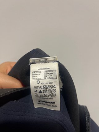 Traje de neopreno Olaian negro y azul