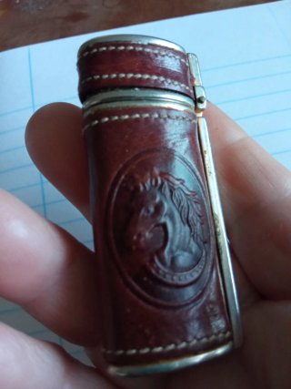 Funda Vintage de Piel para Mechero - caballo