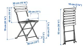 Mesa y sillas madera exterior jardín Ikea