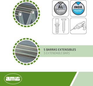 - Amig tendedero extensible aluminio [KHKM]