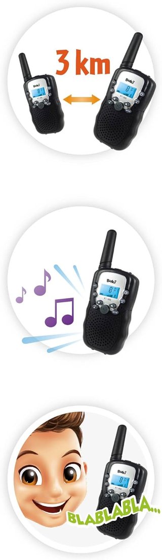 Buki France walkie talkie 8 canales