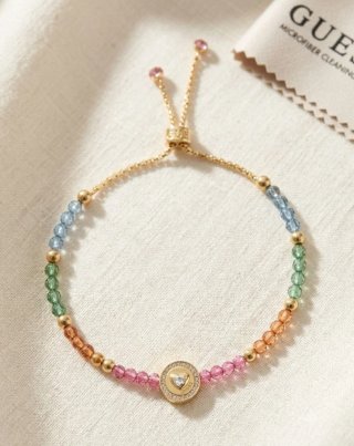 Pulsera Guess Corazón Multicolor.