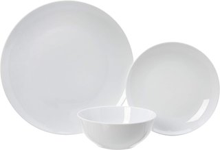 Amazon Basics set di stoviglie in porcellana 18 pezzi