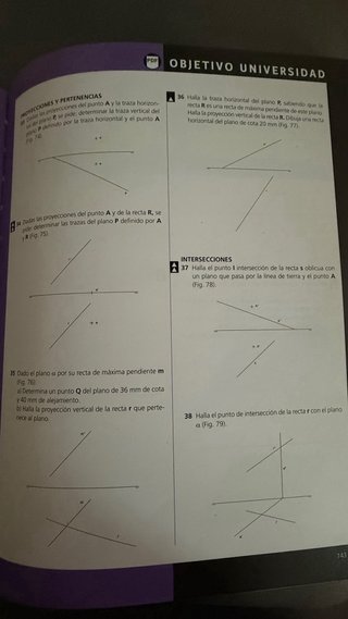 Dibujo técnico 1, Bachillerato