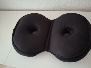 Cojín para coxis de terciopelo negro
