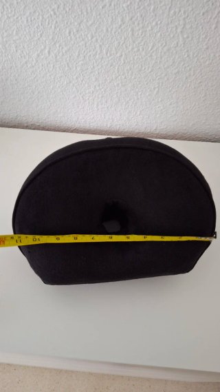 Cojín para coxis de terciopelo negro