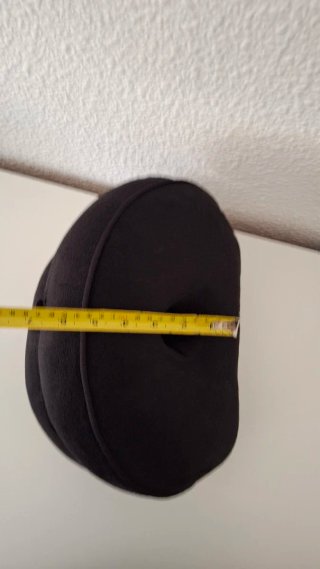 Cojín para coxis de terciopelo negro