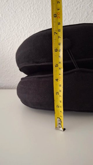 Cojín para coxis de terciopelo negro
