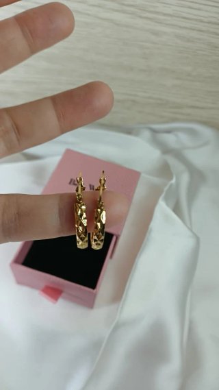 Pendientes Aro Pequeño Vintage Chapado Oro