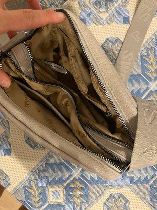 Bolsos bandolera beige y verde