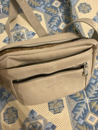 Bolsos bandolera beige y verde