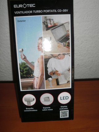 VENTILADOR PORTÁTIL TUR CD - 08V. PRECINTADO