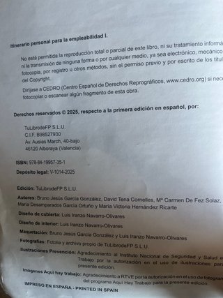 Libro itinerario personal para la empleabilidad 1