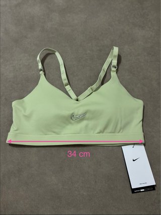 Sujetador deportivo verde dri-fit de Nike talla S