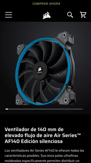Corsair AF140 Quiet Edition Ventilador PC