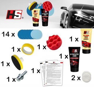 Kit pulir faros coche completo HS