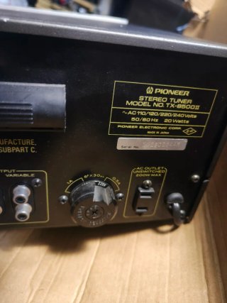 Pioneer TX-8500 II Receptor Estéreo Plata