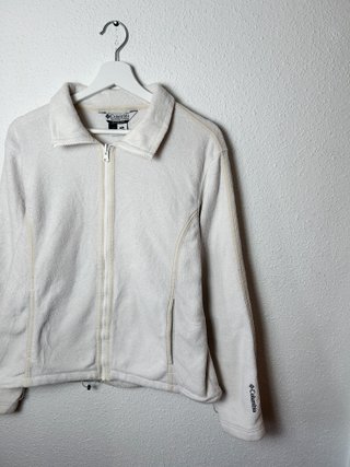 Columbia  Women’s  White Quarter Zip Polar Size XL