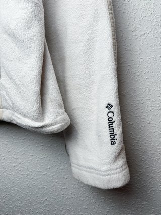 Columbia  Women’s  White Quarter Zip Polar Size XL