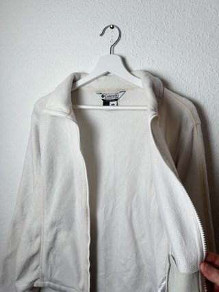 Columbia  Women’s  White Quarter Zip Polar Size XL