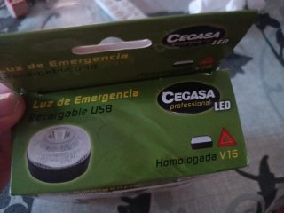 Baliza de Emergencia Recargable USB Homologada