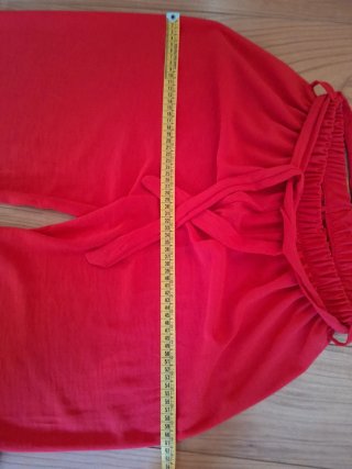 Pantalón ancho rojo