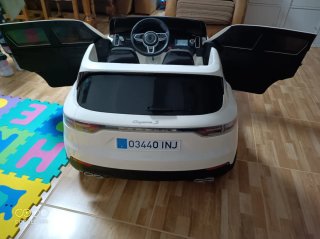 Coche Batería Gemelar Porsche Blanco