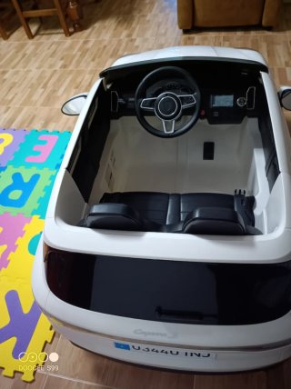 Coche Batería Gemelar Porsche Blanco