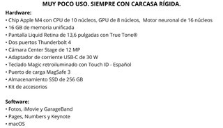 MacBook Air 13 M4 Plata