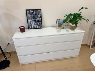 Cómoda IKEA MALM 6 cajones blanca