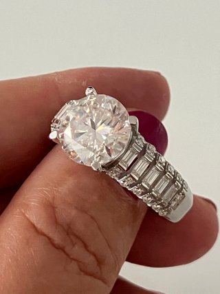 Anillo Diamante 5ct Plata 925m