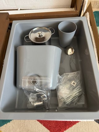 Cocinita de madera para exterior