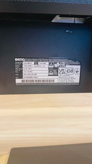 Monitor BenQ GW2480-B 24 Negro- en muy bien estado