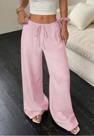 Pantalones anchos blancos verano