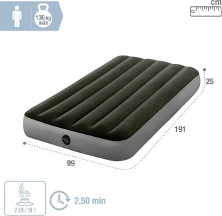 Intex colchón hinchable camping con hinchador