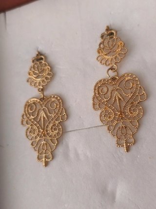 Pendientes Vintage Largos Dorados