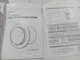 Ventilador/Extractor de aire 150mm